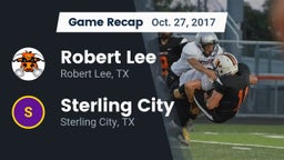 Recap: Robert Lee  vs. Sterling City  2017