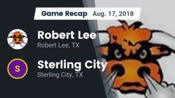 Recap: Robert Lee  vs. Sterling City  2018