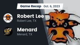 Recap: Robert Lee  vs. Menard  2023