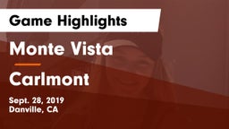 Monte Vista  vs Carlmont  Game Highlights - Sept. 28, 2019