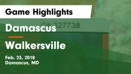 Damascus  vs Walkersville  Game Highlights - Feb. 23, 2018