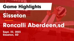 Sisseton  vs Roncalli Aberdeen,sd Game Highlights - Sept. 22, 2023