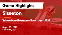Sisseton  vs Wheaton-Herman-Norcross, MN Game Highlights - Sept. 25, 2023