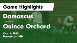 Damascus  vs Quince Orchard  Game Highlights - Oct. 1, 2019