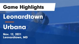 Leonardtown  vs Urbana Game Highlights - Nov. 12, 2021