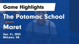 The Potomac School vs Maret  Game Highlights - Jan. 31, 2023