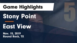Stony Point  vs East View  Game Highlights - Nov. 15, 2019