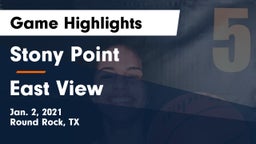 Stony Point  vs East View  Game Highlights - Jan. 2, 2021