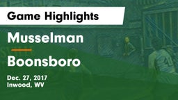 Musselman  vs Boonsboro  Game Highlights - Dec. 27, 2017