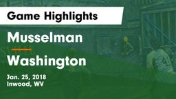 Musselman  vs Washington Game Highlights - Jan. 25, 2018