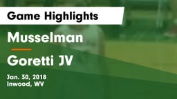 Musselman  vs Goretti JV Game Highlights - Jan. 30, 2018
