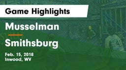 Musselman  vs Smithsburg  Game Highlights - Feb. 15, 2018