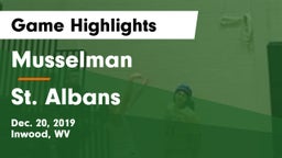 Musselman  vs St. Albans  Game Highlights - Dec. 20, 2019