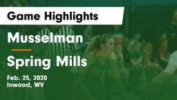 Musselman  vs Spring Mills  Game Highlights - Feb. 25, 2020