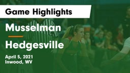 Musselman  vs Hedgesville Game Highlights - April 5, 2021