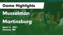 Musselman  vs Martinsburg Game Highlights - April 21, 2021