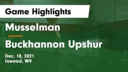 Musselman  vs Buckhannon Upshur Game Highlights - Dec. 18, 2021
