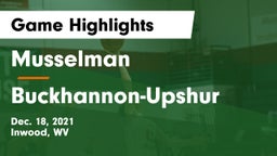 Musselman  vs Buckhannon-Upshur  Game Highlights - Dec. 18, 2021