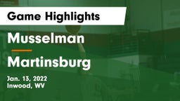 Musselman  vs Martinsburg  Game Highlights - Jan. 13, 2022