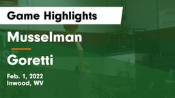 Musselman  vs Goretti  Game Highlights - Feb. 1, 2022