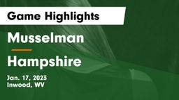 Musselman  vs Hampshire  Game Highlights - Jan. 17, 2023