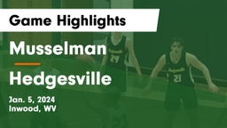Musselman  vs Hedgesville  Game Highlights - Jan. 5, 2024