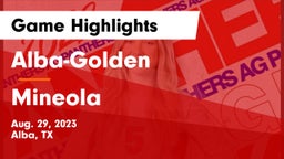 Alba-Golden  vs Mineola  Game Highlights - Aug. 29, 2023
