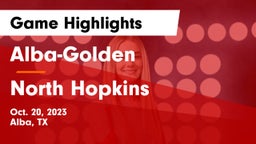 Alba-Golden  vs North Hopkins   Game Highlights - Oct. 20, 2023