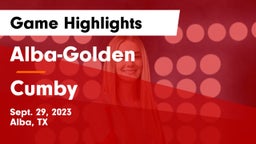 Alba-Golden  vs Cumby Game Highlights - Sept. 29, 2023