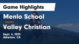 Menlo School vs Valley Christian  Game Highlights - Sept. 4, 2022