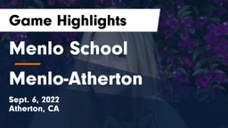 Menlo School vs Menlo-Atherton  Game Highlights - Sept. 6, 2022