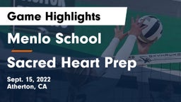 Menlo School vs Sacred Heart Prep  Game Highlights - Sept. 15, 2022