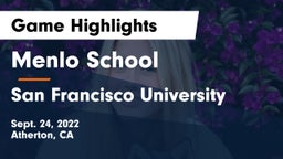 Menlo School vs San Francisco University  Game Highlights - Sept. 24, 2022