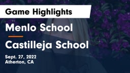 Menlo School vs Castilleja School Game Highlights - Sept. 27, 2022