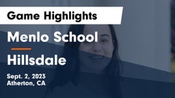 Menlo School vs Hillsdale  Game Highlights - Sept. 2, 2023