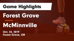 Forest Grove  vs McMinnville Game Highlights - Oct. 24, 2019