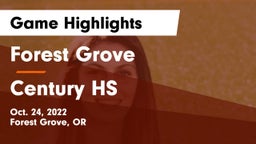 Forest Grove  vs Century HS Game Highlights - Oct. 24, 2022