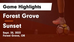 Forest Grove  vs Sunset  Game Highlights - Sept. 20, 2023