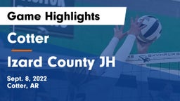 Cotter  vs Izard County JH Game Highlights - Sept. 8, 2022