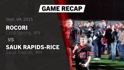 Recap: Rocori  vs. Sauk Rapids-Rice  2015