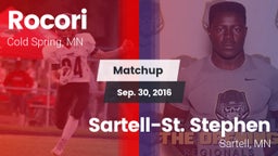 Matchup: Rocori  vs. Sartell-St. Stephen  2016
