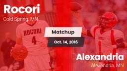 Matchup: Rocori  vs. Alexandria  2016