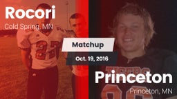 Matchup: Rocori  vs. Princeton  2016