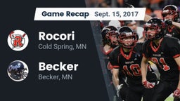 Recap: Rocori  vs. Becker  2017
