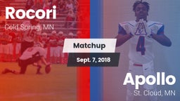 Matchup: Rocori  vs. Apollo  2018