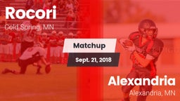 Matchup: Rocori  vs. Alexandria  2018