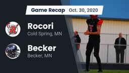 Recap: Rocori  vs. Becker  2020