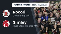 Recap: Rocori  vs. Simley  2022