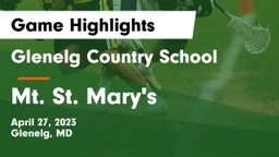 Glenelg Country School vs Mt. St. Mary's  Game Highlights - April 27, 2023