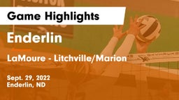 Enderlin  vs LaMoure - Litchville/Marion Game Highlights - Sept. 29, 2022
